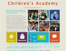 Tablet Screenshot of childrensacademy.com