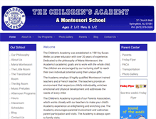 Tablet Screenshot of childrensacademy.net