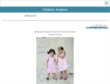 Tablet Screenshot of childrensacademy.eu